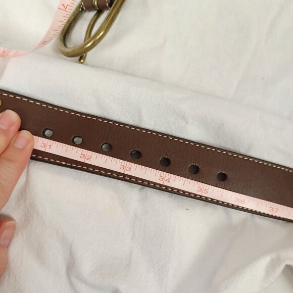 Ariat Triple Braid Brown Leather Belt, Size 32 main image 5